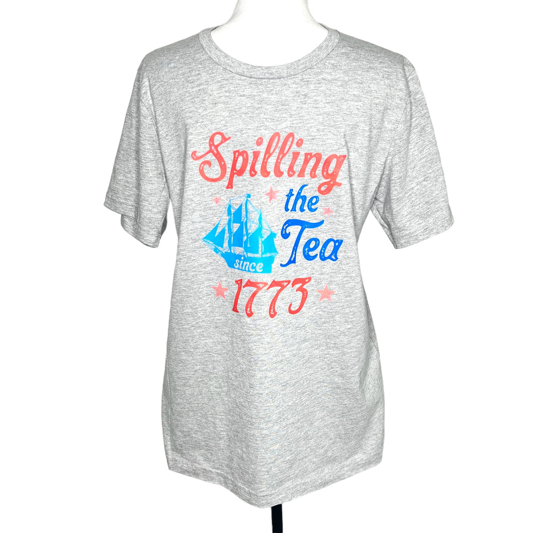 Spilling the Tea Since 1776 Patriotic July 4th T-shirt