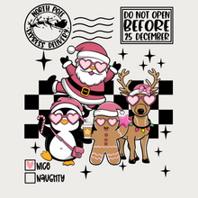 Load image into Gallery viewer, Pink Santa and Friends Sack Reusable Drawstring Gift Bag
