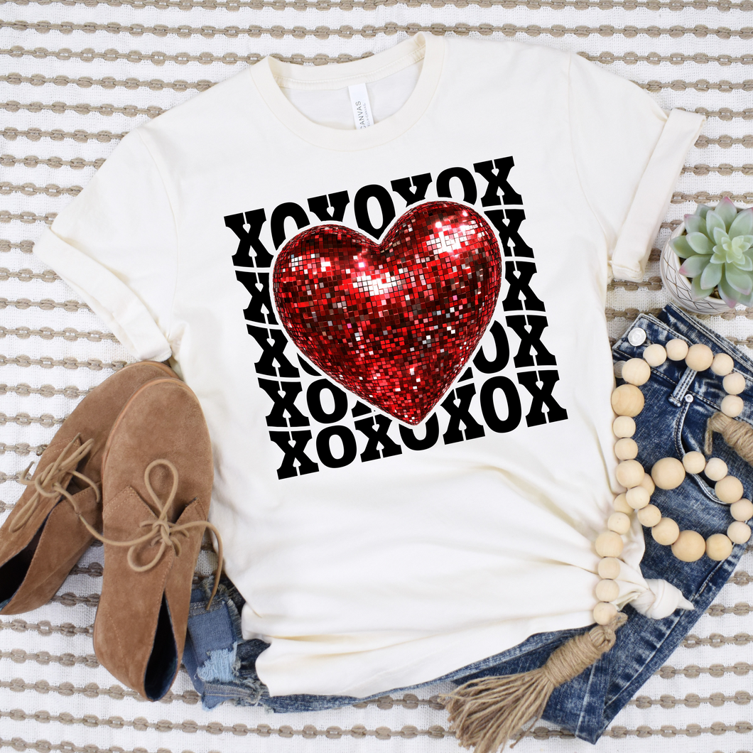 XOXO Disco Heart T-shirt