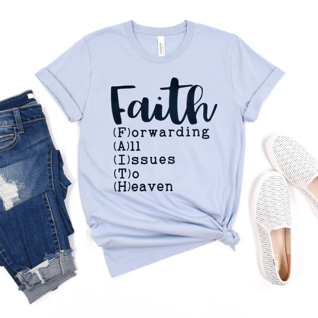 Faith Unisex Crew Round neck T-shirt