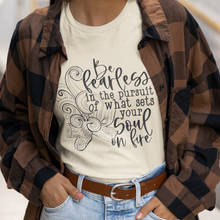 Load image into Gallery viewer, Be Fearless Unisex Crew Round neck T-shirt
